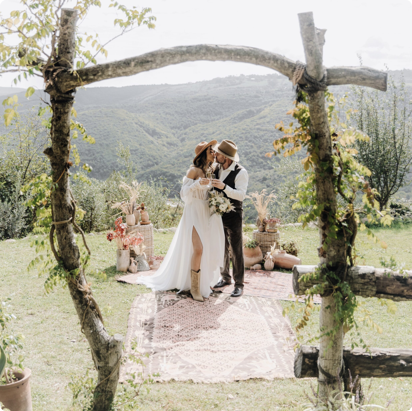 outdoor wedding ceremony